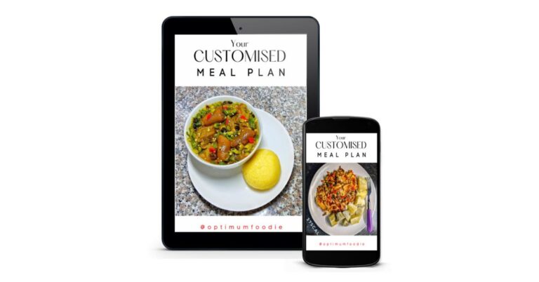 Your Customised Meal Plan